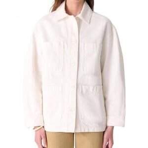 NEW VANESSABRUNO neli denim jacket in ecru